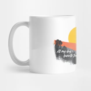 My Dog's Favorite Trails are in Arkansas Mug